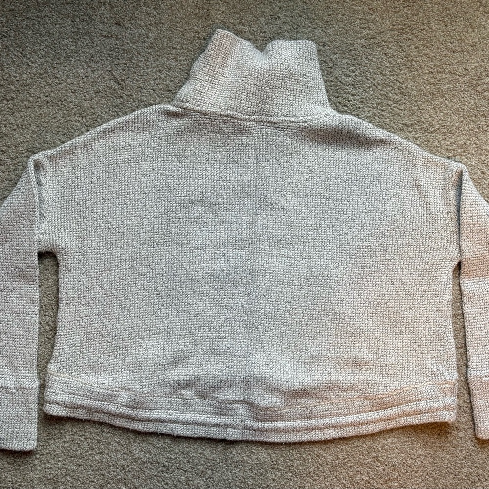 Sweaty Betty Restful Boucle Sweatshirt Textured Pullover Gray Womens Large EUC - Picture 3 of 5